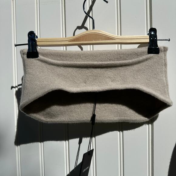 Lisa Yang Kiyo Shorts Selah Bandeau Bra Size 2 M / L Sand Cashmere Sweater Set - Picture 5 of 13